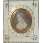 Portret dame in ivoren lijstje (voor 1947)